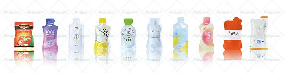 双出异形自立袋包装机包装样袋